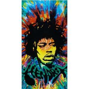  Jimi Hendrix Trip Beach & Bath Towel 