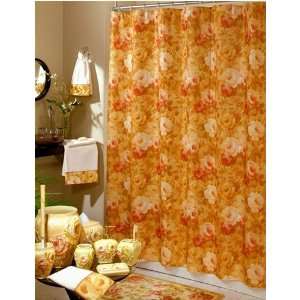 Flower Vine Gold Shower Curtain 