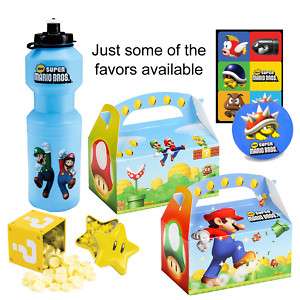 Super Mario Bros. Birthday Party Favors. 22 favors to choose from 
