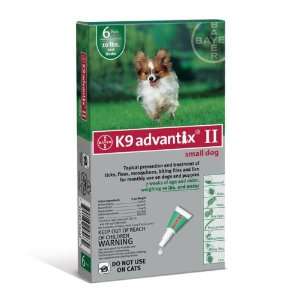  Bayer K9 Advantix II Green 6 Month Flea & Tick Drops for 