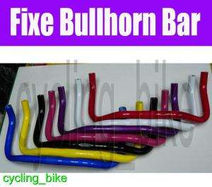 Colour Fixed Gear / Track Bicycle Bullhorn bar 40.5x25.4   handle bar 