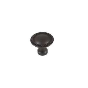  Oil Rubbed Bronze Collection Plain Beaded Knob