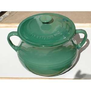  Le Creuset Poterie Bean Pot W/lid Jade