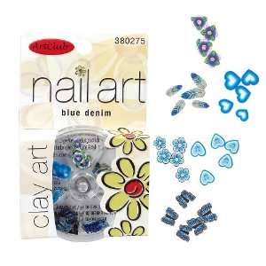  Art Club Blue Denim Clay Nail Art Beauty