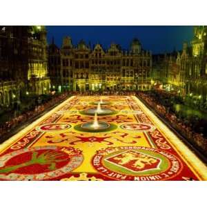  Grand Place, Floral Carpet, Brussels, Belgium Photographic 