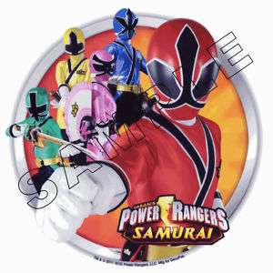 Power Rangers Samurai Edible Cake Topper Decor Image  