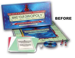 NEW MAKE YOUR OWN OPOLY BOARD GAME  