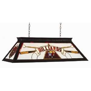  Billiard Table Light with Knocked Down Frame in Red