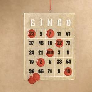  4 Bingo Lovers Game Board Christmas Ornament