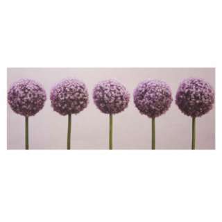 Canvas Row of Alliums   Purple (40 x 16).Opens in a new window