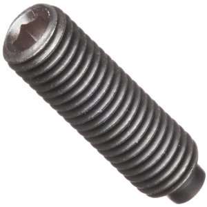 Black Oxide Alloy Steel Set Screw, Hex Socket Drive, 1/2 Dog Point, #8 