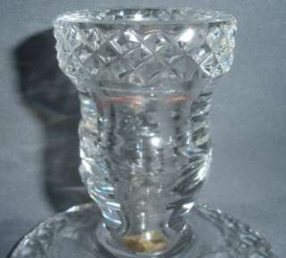 WATERFORD CRYSTAL CANDLEHOLDERS PR VINTAGE GLANDORE  