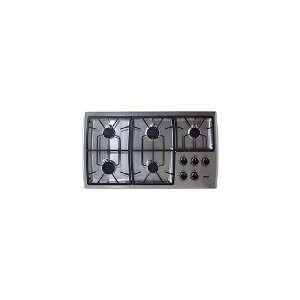  Bosch 36 Inch Five Burner Cooktop   Stainless Appliances