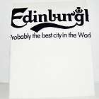 Great Gift  Scottish Souvenir T shirt Edinburgh Carlsberg White
