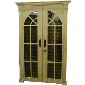   Natural Reserve 280 Bottle Double Door Wine Cabinet with Beveled Gla