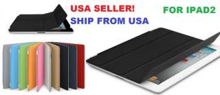   Magnetic Smart Cover Slim PU Leather Case Wake Up Sleep For iPad2