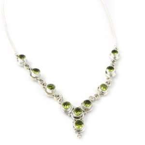  Necklace silver Heaven peridot. Jewelry