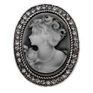   Brooches   Shadow Crystal   Large Vintage Style Cameo Brooch Jewelry