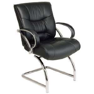 com Leather Guest Chair   Office Star   Executive Leather Guest Chair 