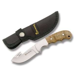  Browning Knives 598 Guthook Fixed Blade Knife with Burl 