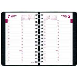Brownline 2011 Daily Planner, Twin Wire, Black, 8 x 5 Inches (CB800 