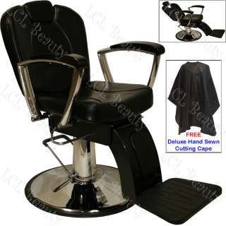Adjustable Chair Back Wide seat in Classic Barber Shop Design 