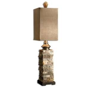  Uttermost 31 Inch Andean Buffet Lamp In Varying Tones Of 