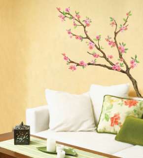 Cherry Blossom Flower Tree Wall Stickers Decor Decals  