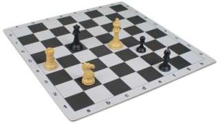 Floppy Rollable Chess Playing Board Chessboard   Black  