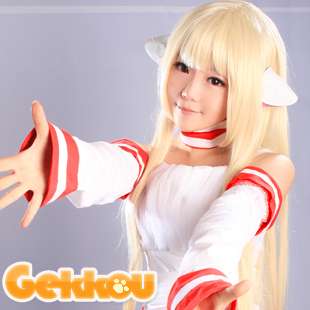 Chobits Chi Cosplay Wig Costume 120Cm  