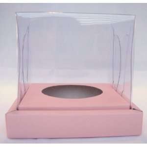 Individual Pink Clear Top Cupcake Boxes pack of 10  