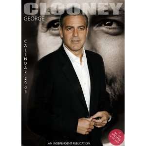    George Clooney Calendar 2008 with Stickers