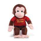 NWT Gund Curious George 12 Plush Red T Shirt Monkey Toy