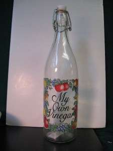 Corning FactoryStore Glass Vinegar Bottle CHUTNEY 1 L  