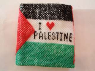 Cloth Palestine Flag Elastic Bracelet Sweat Wristband  