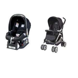   Primo Viaggio SIP 30/30 Car Seat and Pliko P3 Stroller in Pois Black