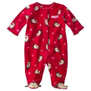Just One You® by Carters® Infant Girls Fleece Snap Bodysuit   Red 