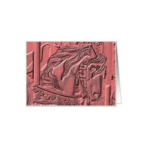  Carousel Horse Digital Art Photo Blank Note Card Card 