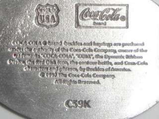 Coca Cola Coke Bottle Cap Keychain Metal Vtg Made USA  