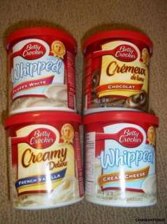 BETTY CROCKER FROSTING ICING TUBS various flavours  