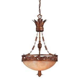  House 7 4065 3 137 Fern Spring 3 Light Ceiling Pendant in Cathedral 