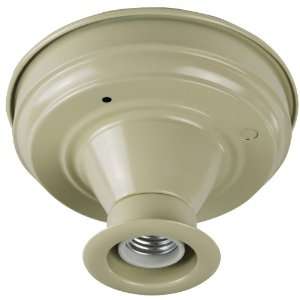   Inch 1 Bulb Deep Beam Ceiling Fixture, Beige Finish