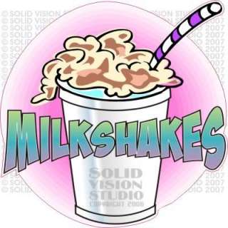 Ice Cream Stand Milkshake Concession Trailer Decal  