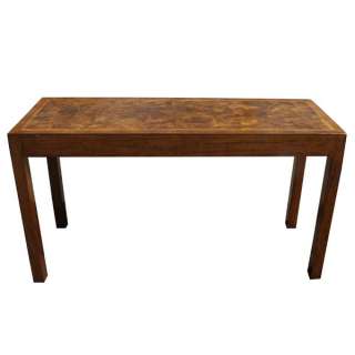 4ft Rectangular Exotic Wood Console Table  