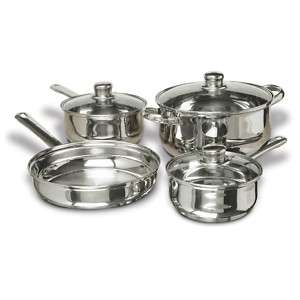 CONCORD 7 PCS Stainless Steel Cookware Set. Pots Pans  