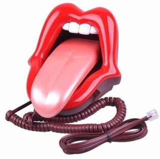   Lips Kiss Tongue Novelty Retro Corded Telephone Novelty Gift  