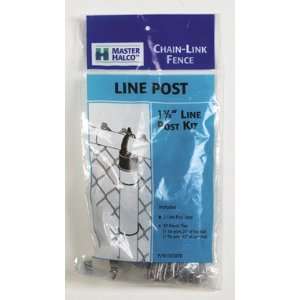 6 each Master Halco Chain Link Fence Line Post Kit 