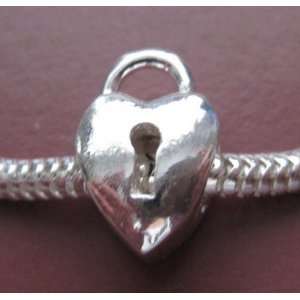  Heart Bead Fits European Pandora Chamilia Style Bracelet 