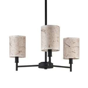 Walker Chandelier with Drum Shade Finish Powder Coated Black, Shade 