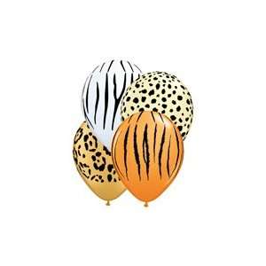   Print Zebra Leopard Tiger Cheetah Print Latex Party Supply Balloons